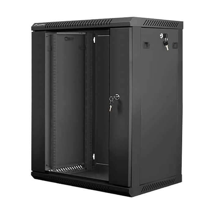 Lanberg rack cabinet 19” wall-mount 15U / 600x450 for self-assembly (flat pack), black ID 71895 (тъмнейл - 3)