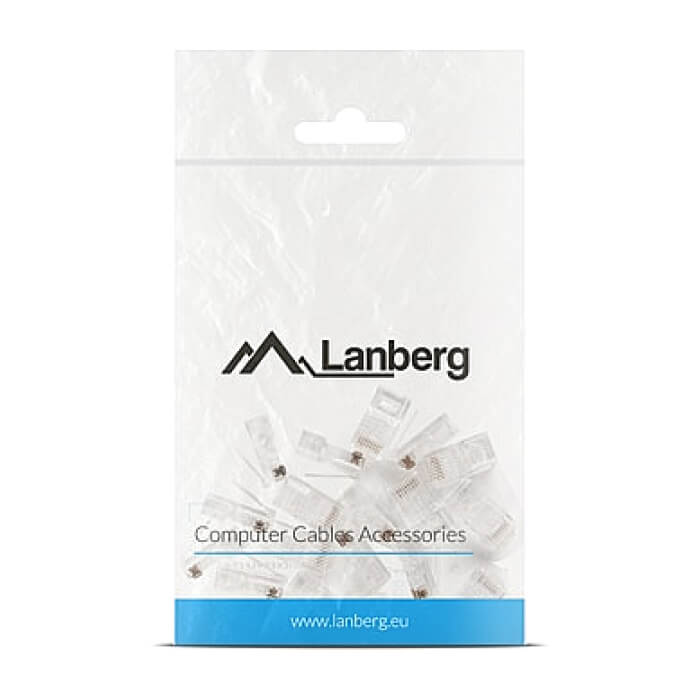 Lanberg RJ-45 UTP CAT.5e plug 8P8C (20 pcs) ID 72006 на супер цена от GT Computers Lanberg RJ-45 UTP CAT.5e plug 8P8C (20 pcs) ID 72006 на супер цена
