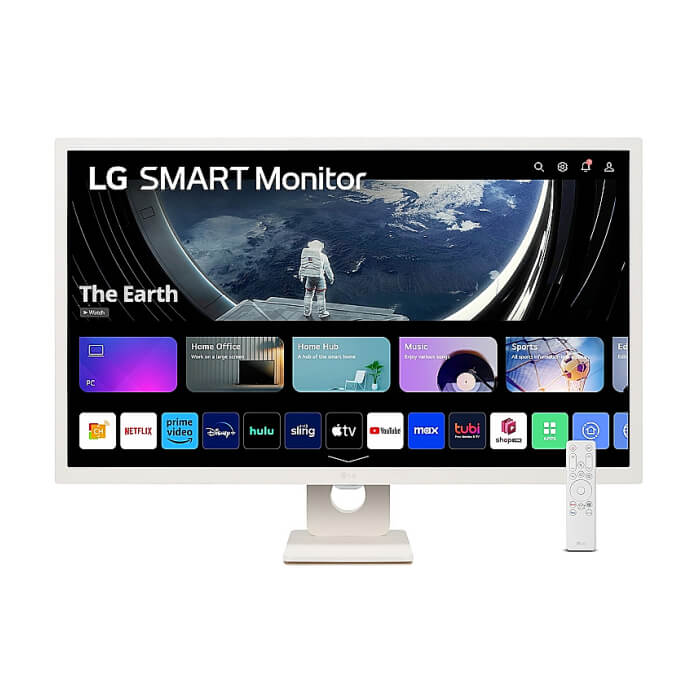 LG 32SR50F-W, 31.5" IPS Smart webOS23, Anti-Glare, 8ms, 1200:1, 250cd/m, sRGB 99%, FHD 1920x1080, HDR 10, HDMI, USB, Wi-Fi B/in, AirPlay 2, Speacers 5W x 2, Tilt, White ID 65069 на супер цена