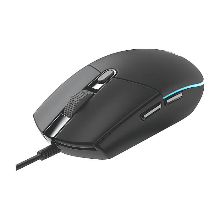 Logitech G102 Mouse, Lightsync RGB, 8000 DPI, 6 Programmable Buttons, Black (тъмнейл - 3)