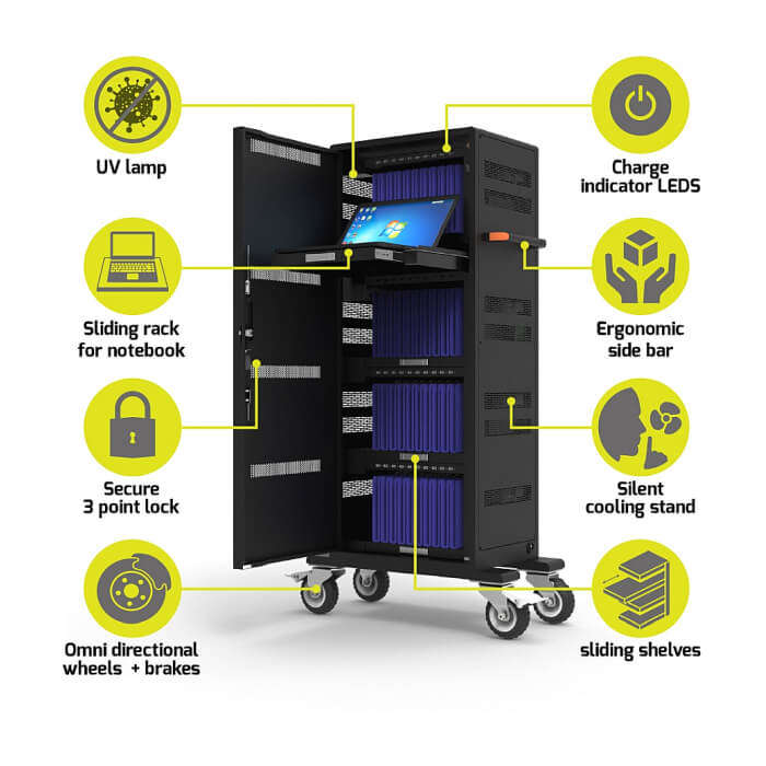 PORT charging cabinet 40 tablet + 1 notebook ID 75264 (тъмнейл - 3)