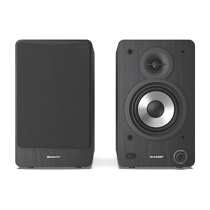Sharp Audio Systems CP-SS30(BK), Hifi Systems BOOKSHELF SPEAKERS 60W (2 x 30W) RMS 2, Bluetooth v5.0, USB playback, MP3 Audio decoder, RCA L/R In, 3.5mm Aux-in / line-in, Digital optical-in, Wooden speaker, Black на супер цена