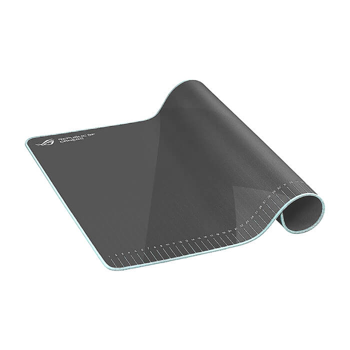Asus ROG Hone Ace Aim Lab Edition Gaming Mouse Pad, 508 X 420 x 3 mm, Large Size, Soft, Hybrid Cloth Material, Non-Slip Rubber Base, Esports & FPS Gaming,Black (тъмнейл - 3)