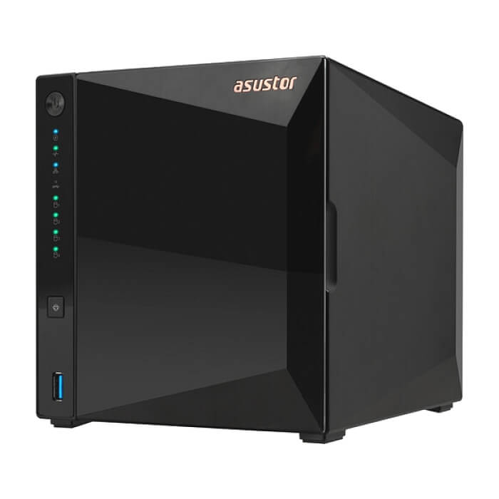 Asustor AS3304T_V2, 4 bay NAS, Realtek RTD1619B, Quad-Core, 1.7GHz, 2GB DDR4 (not ex.), 2.5GbE x1, USB3.2 Gen1 x3, WOW (Wake on WAN), Ttoolless installation, with hot-swappable tra (тъмнейл - 3)