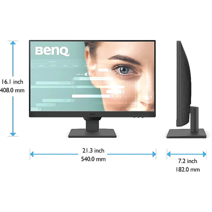 BenQ GW2490, 23.8" IPS, GtG 5ms, 1920x1080 FHD, 100Hz, 99% sRGB, Eye Care Reminder, Flicker-free, LBL+, B.I. Gen 2, 1300:1, 20M:1 DCR, 8 bit, 250cd/m2, 2xHDMI, DP, Sp.2x2W, Headphone jack, Line In, Tilt, Vesa, ES ID 80735 (тъмнейл - 5)