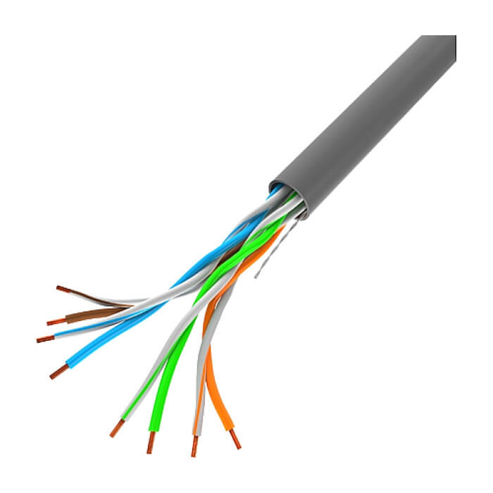 Кабел - Lanberg LAN cable CAT.5E UTP 305m solid CU fluke passed, grey ID 72712