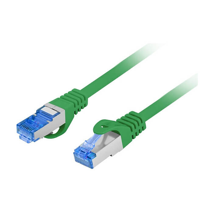 Кабел - Lanberg patch cord CAT.6A FTP LSZH CCA 3m Fluke Passed, green ID 72339 (тъмнейл - 2)