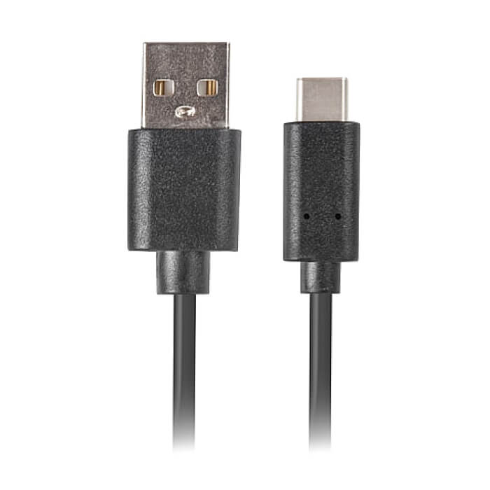 Кабел - Lanberg USB-C(M) -> USB-A (M) 2.0 cable 1.8m, black QC 3.0 ID 72617 на супер цена от GT Computers Кабел - Lanberg USB-C(M) -> USB-A (M) 2.0 cable 1.8m, black QC 3.0 ID 72617 на супер цена