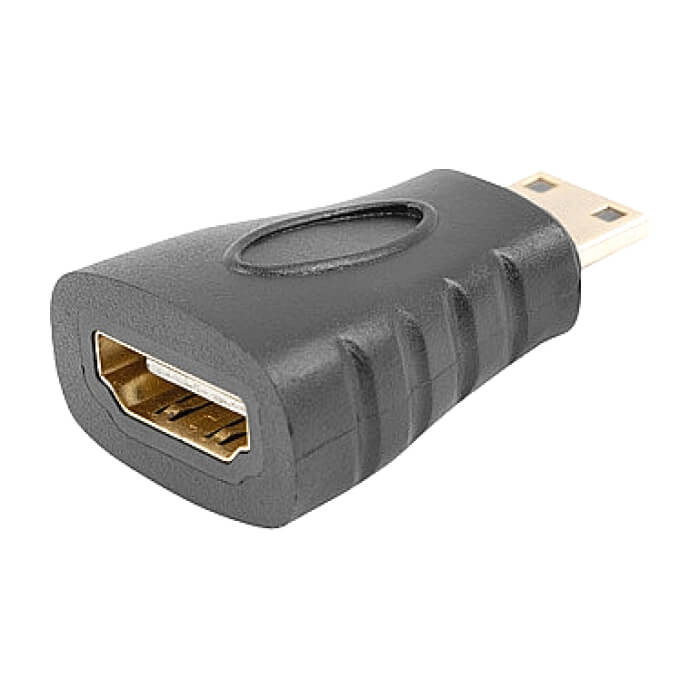 Lanberg adapter HDMI (f) -> HDMI mini (m), black