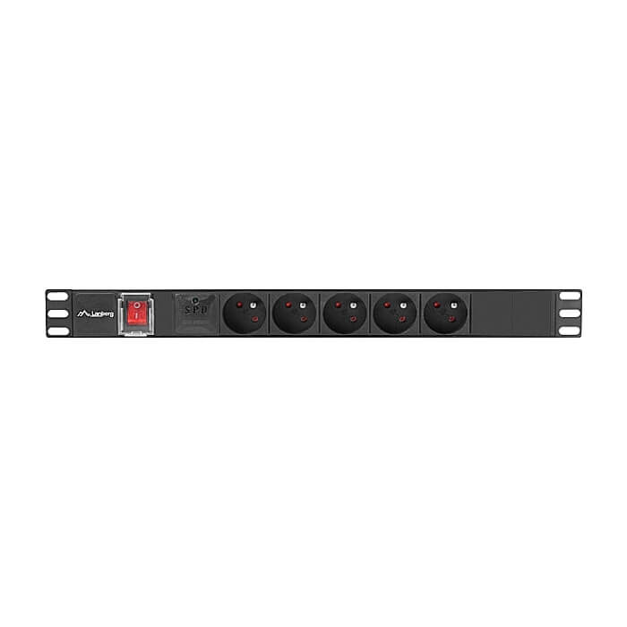 Lanberg power distribution unit (pdu) 19" 1U 10a 2m 5x french outlets black c14 на супер цена