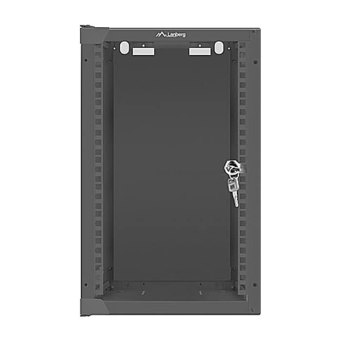 Lanberg rack cabinet 10” wall-mount 9U / 280x310 for self-assembly (flat pack), black ID 71856