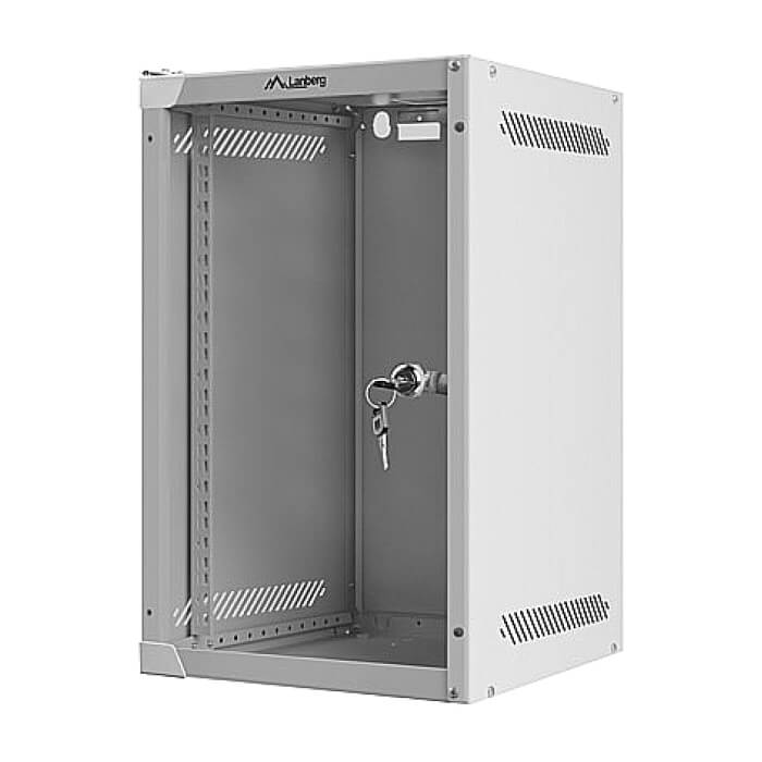 Lanberg rack cabinet 10'' wall-mount 9U / 280x310 for self-assembly (flat pack), grey ID 71855 (тъмнейл - 3)