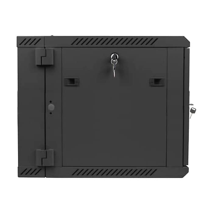 Lanberg rack cabinet 19” double-section wall-mount 9U / 600x600 for self-assembly (flat pack), black ID 71869