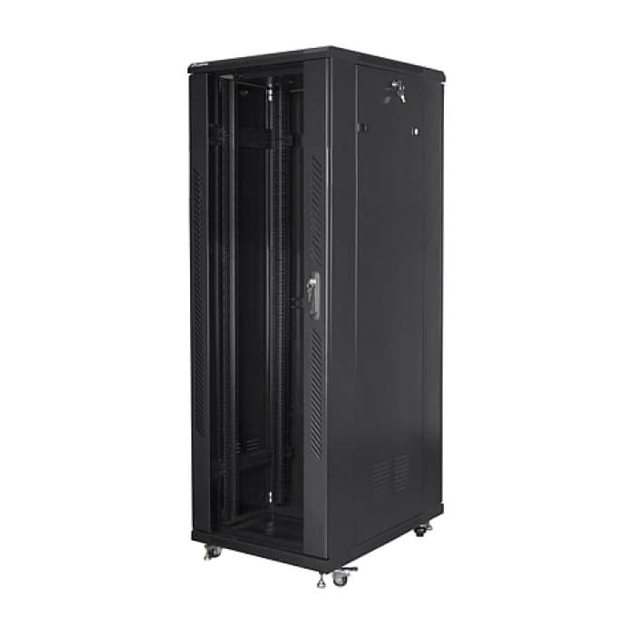 Lanberg rack cabinet 19" free-standing 47U / 800x800 self-assembly flat pack, black ID 71909 (тъмнейл - 3)