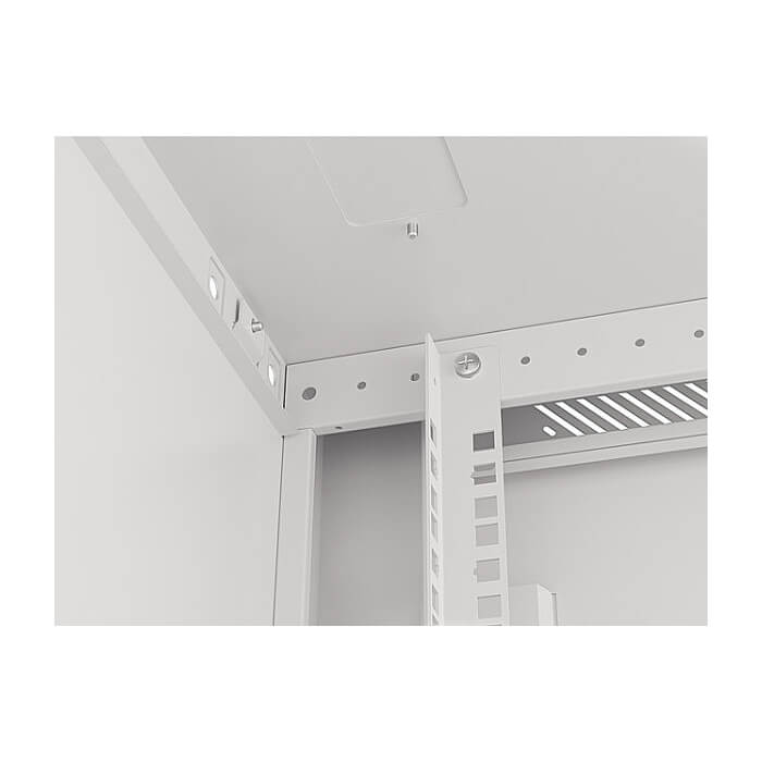 Lanberg rack cabinet 19" wall-mount 6U/600x600 for self-assembly with metal door grey (flat pack) ID 87601 (тъмнейл - 5)