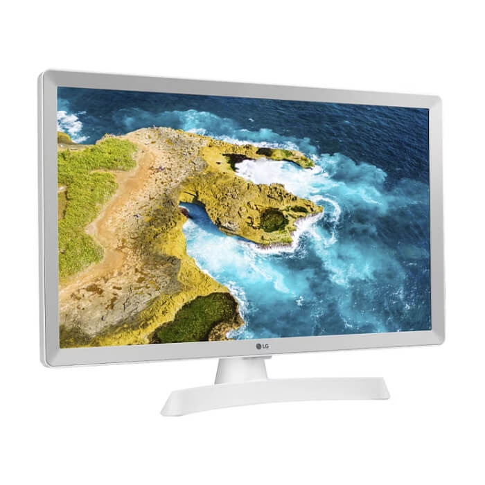 LG 24TQ510S-WZ, 23.6" WVA, LED, Smart webOS, TV Tuner DVB-T2/C /S2, 1000:1, Mega DFC, 200cd, 1366x768, AI SOUND, WiFi, HDMI, Bluetooth, USB 2.0, HOTEL MODE, AirPlay, Speaker 2x5W, White ID 65117 (тъмнейл - 3)