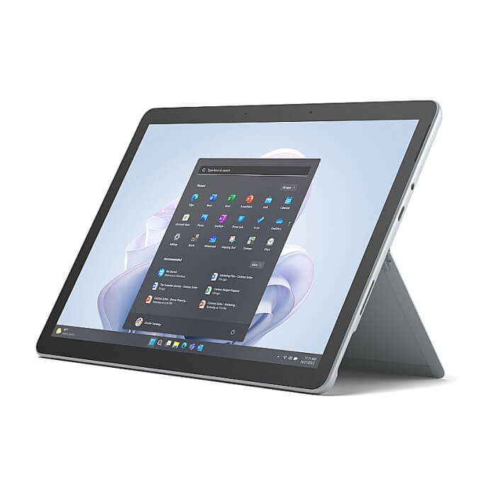 Microsoft Surface Go 4, Intel Processor N200, 10.5" (1920 x 1280) PixelSense Display, Intel UHD Graphics 615, 8GB RAM, 128GB UFS Drive, Windows 11 Pro, Platinium ID 79366 (тъмнейл - 2)