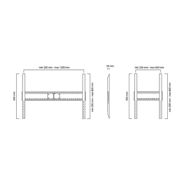 Neomounts by NewStar Flat Screen Wall Mount - ideal for Large Format Displays (fixed) - 150 KG ID 66886 (тъмнейл - 3)