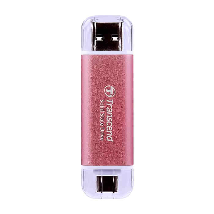 Transcend 1TB, USB External SSD, ESD310P, USB 10Gbps, Type C/A, Pink ID 73299 на супер цена