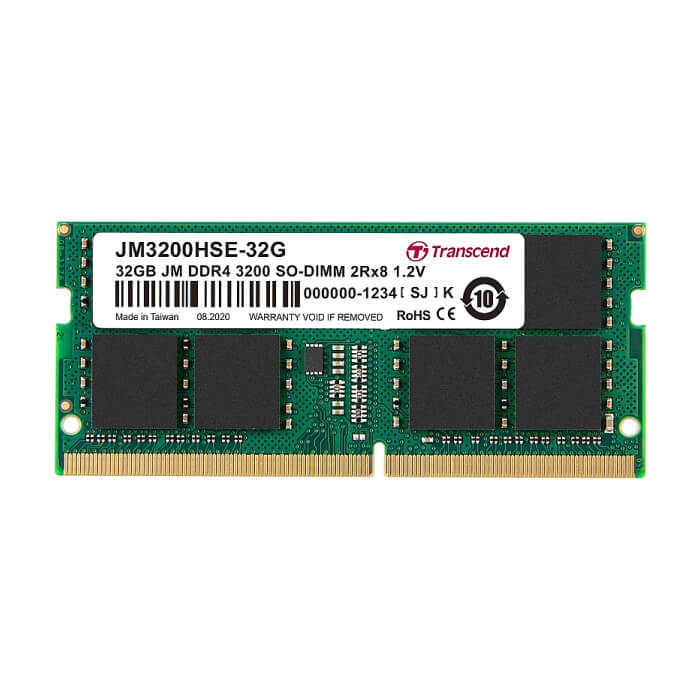 Transcend 32GB JM DDR4 3200Mhz SO-DIMM 2Rx8 2Gx8 CL22 1.2V ID 63897 на супер цена от GT Computers Transcend 32GB JM DDR4 3200Mhz SO-DIMM 2Rx8 2Gx8 CL22 1.2V ID 63897 на супер цена