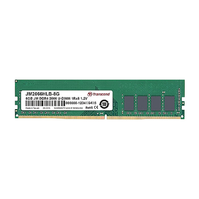 Transcend 8GB JM DDR4 2666Mhz U-DIMM 1Rx8 1Gx8 CL19 1.2V ID 63918 на супер цена
