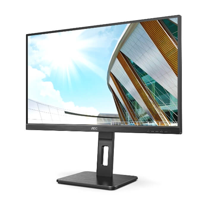 AOC 24P2QM, 23.8" VA WLED, 1920x1080@75Hz, 4ms GtG, 300cd m/2, 3000:1, 50M:1 DCR, Adaptive Sync, Low Blue Light, FlickerFree, 2Wx2, Tilt, Height Adjust, Pivot, Swivel, D-SUB, DVI, HDMI, DP, USB hub ID 79418 (тъмнейл - 2)