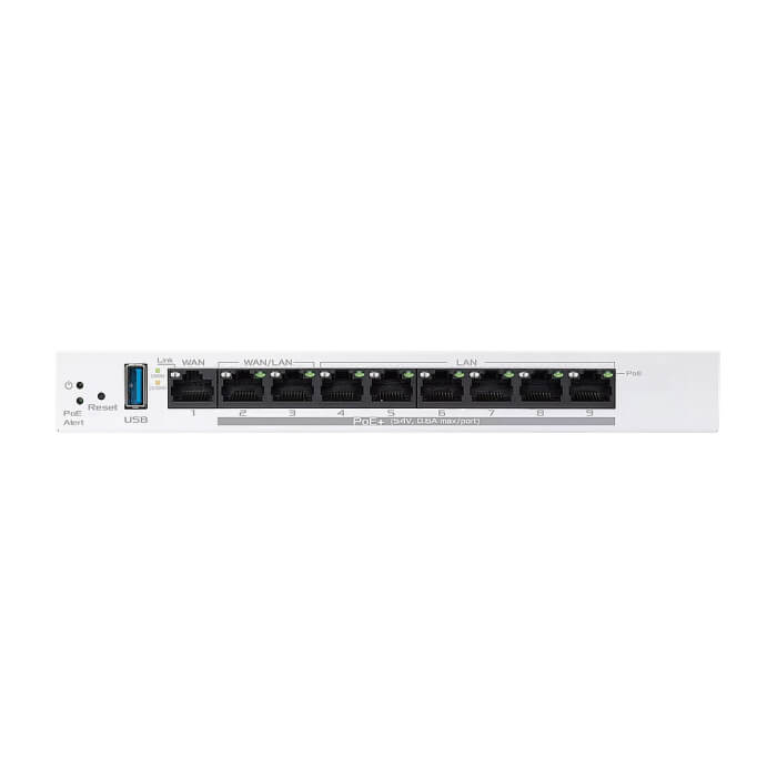 Asus Business Gigabit PoE+ VPN Wired Router, ExpertWiFi EBG19P, 8 PoE+ ports, 123W, 1 gigabit WAN+2 gigabit WAN/LAN, USB 3.2, PoE centralized control, SDN, guest portal, Multi-WAN, (тъмнейл - 5)