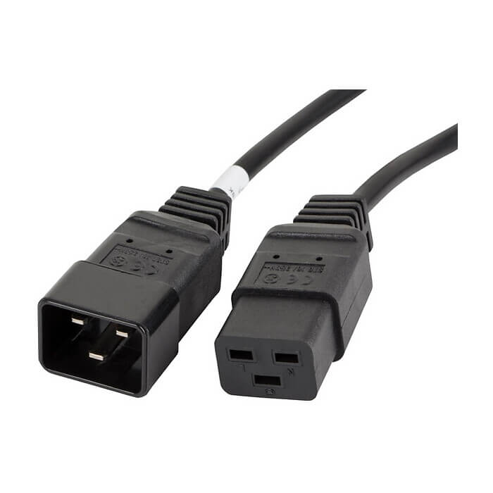 Кабел - Lanberg EXTESION CABLE IEC 320 C19 / C20 1.8m VDE, black ID 72490