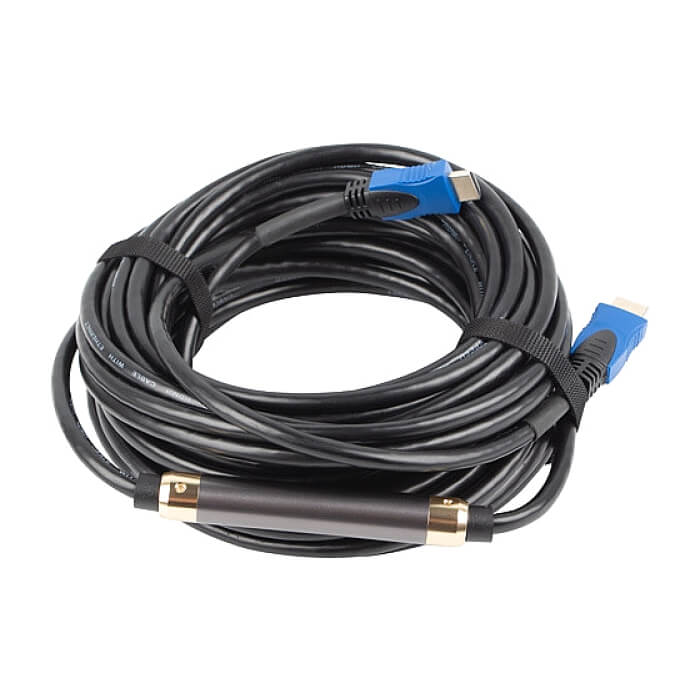 Кабел - Lanberg HDMI M/M V2.0 cable 4K 20m CU, black ID 72527 (тъмнейл - 3)