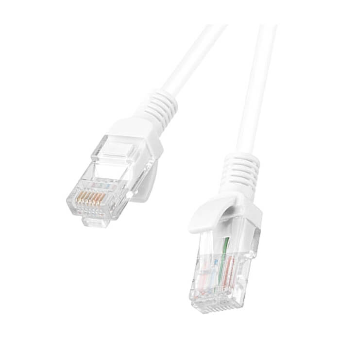 Кабел - Lanberg patch cord CAT.5E 2m, white ID 72265
