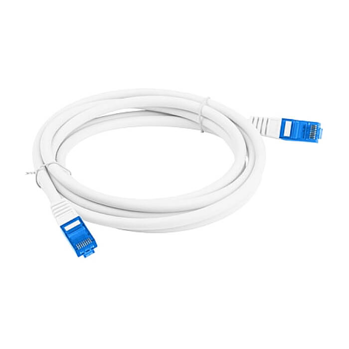 Кабел - Lanberg patch cord CAT.6A FTP LSZH CCA 1m Fluke Passed, white ID 72351 (тъмнейл - 3)