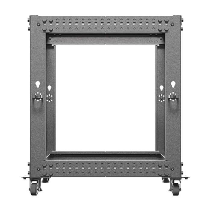 Lanberg open rack 19" 12U 600x600-1100 adjustable black ID 87220 на супер цена