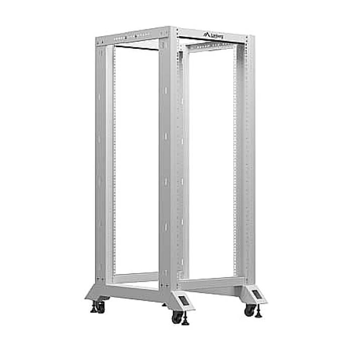 Lanberg open rack 27U 600x800, grey ID 96720 (тъмнейл - 3)
