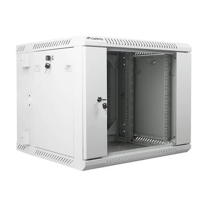 Lanberg rack cabinet 19” double-section wall-mount 9U / 600x600 for self-assembly (flat pack), grey ID 71868 (тъмнейл - 2)