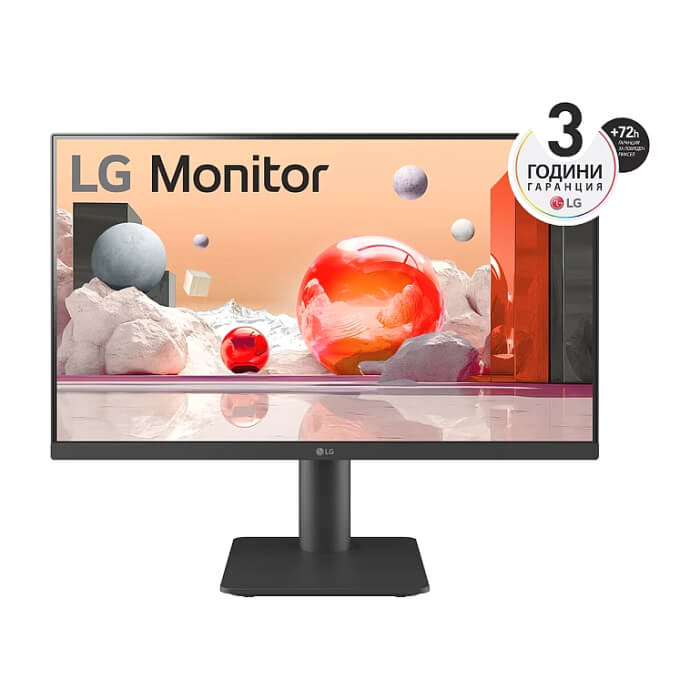 LG 27MS550-B, 27" IPS, 5ms (GtG at Faster), 100Hz, 1000:1, 250 cd/m2, Full HD 1920x1080, NTSC 72% , Speacers 2Wx2, Flicker Safe, Reader Mode, HDMI, Headphone Out, Tilt, Height Adjustable, Black ID 80264 на супер цена