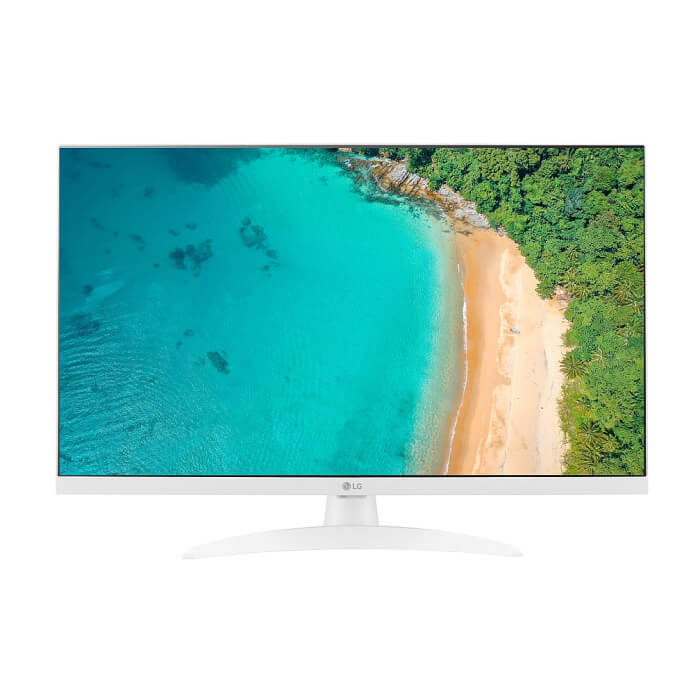 LG 27TQ615S-WZ, 27.0" IPS, Smart webOS, TV Tuner DVB-T2/C /S2, 1000:1, Mega DFC, 250cd, Full HD (1920 x 1080), Wi-Fi, LAN, AirPlay, HDMI, CI Slot, USB 2.0, Bluetooth, AI Sound, Speakers, White ID 65091 на супер цена
