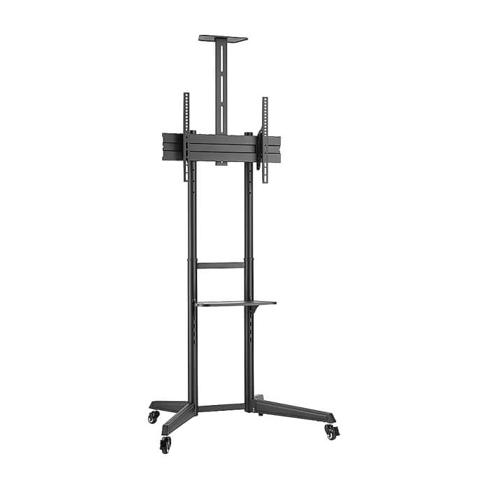 Neomounts by Newstar Mobile Floor Stand incl. AV- and cam shelf (height adjustable: 128,5-145 cm) ID 66686 (тъмнейл - 3)