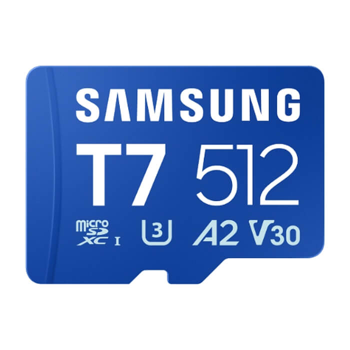 Samsung 512GB micro SD Card T7 UHS-I Transfer Speed up to 170MB/s Class 10 U3 V30 A2 ID 98084 на супер цена