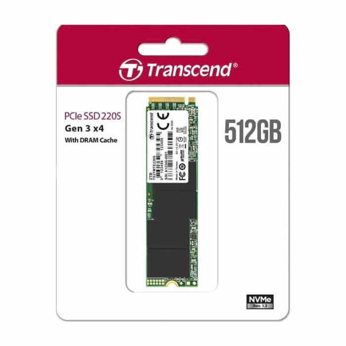 Transcend 512GB, M.2 2280, PCIe Gen3x4, M-Key, 3D TLC, with Dram ID 73334 на супер цена