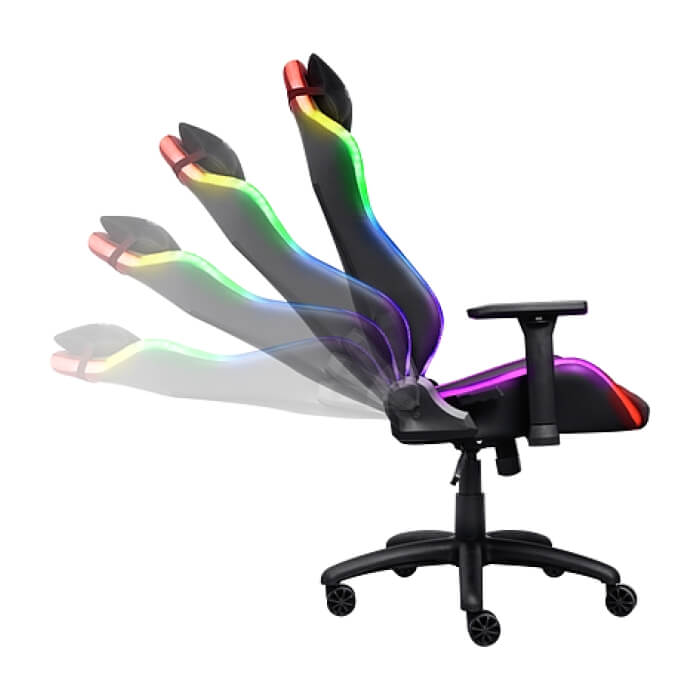 TRUST GXT719 Ruya RGB Gaming Chair Black ID 86711 (тъмнейл - 4)