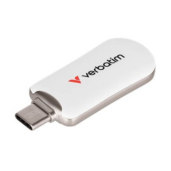 Verbatim Plectra USB-C Flash Drive White 128GB ID 84845 на супер цена