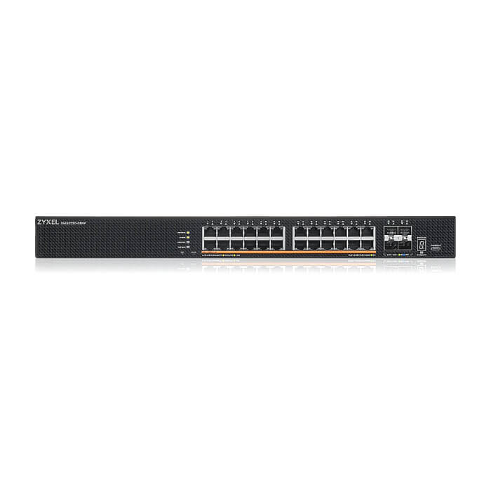 ZyXEL XMG2230-28HP, L3 Access Switch, 24x 2.5G AC:700W PoE , DC:1440W PoE, 4 x SFP+ Uplink, incl 1 yr NebulaFlex Pro