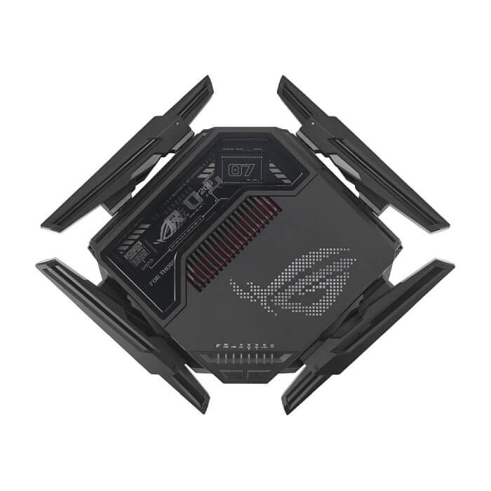 Asus Gaming Wireless Router, ROG Rapture GT-BE98, BE25000, Quad-Band, Quad-Core 2.6GHz CPU, 256MB/2GB Flash/RAM, 10G dual-port, 2.5G quad-port, AiProtection Pro, RangeBoost Plus, A (тъмнейл - 3)