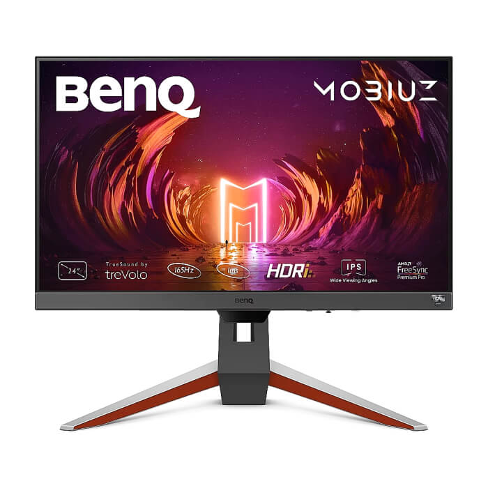 BenQ MOBIUZ EX240, 23.8", IPS, 1920x1080 FHD, 1ms 165Hz, 99% sRGB, 350 cd/m2, FreeSync Premium, 2x HDMI 2.0, DP, HDRi, treVolo 2x 2.5W speakers, Height Adjustable Stand, USB Hub, Eye-care VESA 100x100, Silver ID 65330