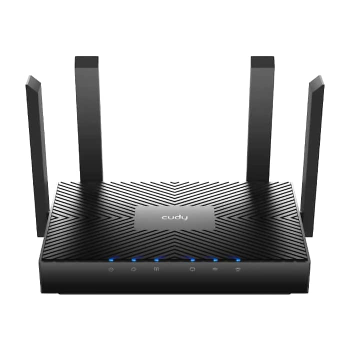 Cudy WR3000 AX3000 Gigabit Wi-Fi 6 Mesh Router 2402Mbps at 5GHz + 574Mbps at 2.4GHz, 4 x 10/100/1000Mbps Ports (тъмнейл - 2)