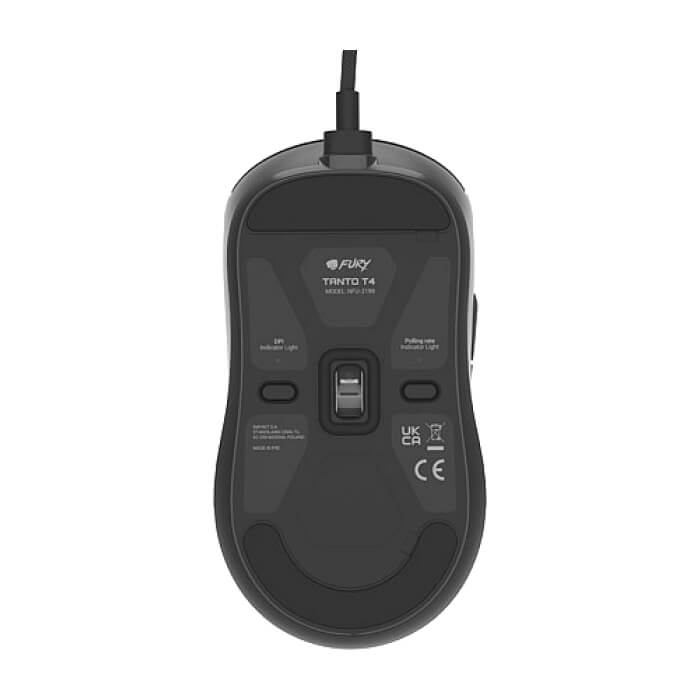 Fury Gaming Mouse Tanto T4 12000DPI Optical With Software RGB Backlight Black (тъмнейл - 5)