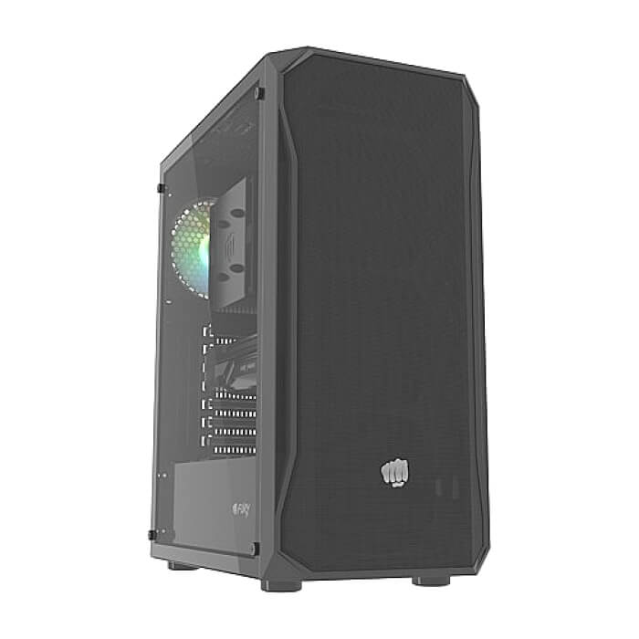 Fury PC Case Shobo SH4 RGB Midi Tower, Window, Black ID 76823 на супер цена