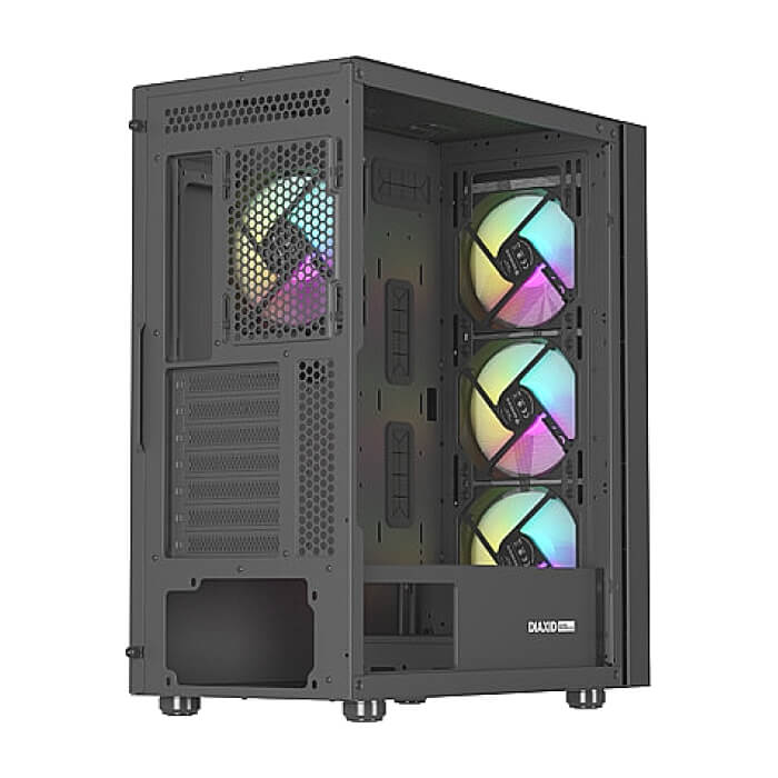 Genesis PC Case DIAXID 605 RGB Mini Tower Window, Black ID 76821 (тъмнейл - 3)