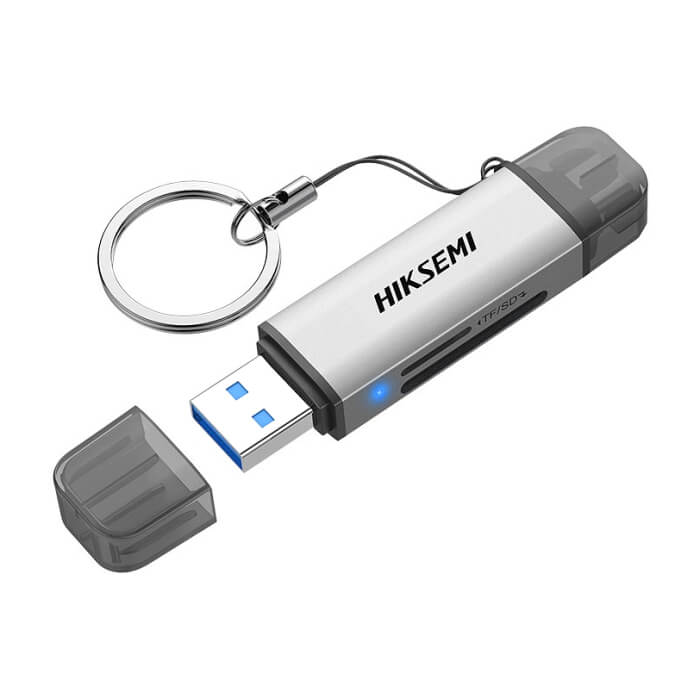HIKSEMI Card Reader, USB 3.0 and Type-C, SD cards and TF cards ID 63322 на супер цена