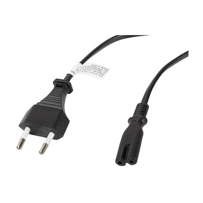 Кабел - Lanberg CEE 7/16 -> IEC 320 C7 EURO (RADIO) power cord 1.8m, black ID 72486 (тъмнейл - 4)